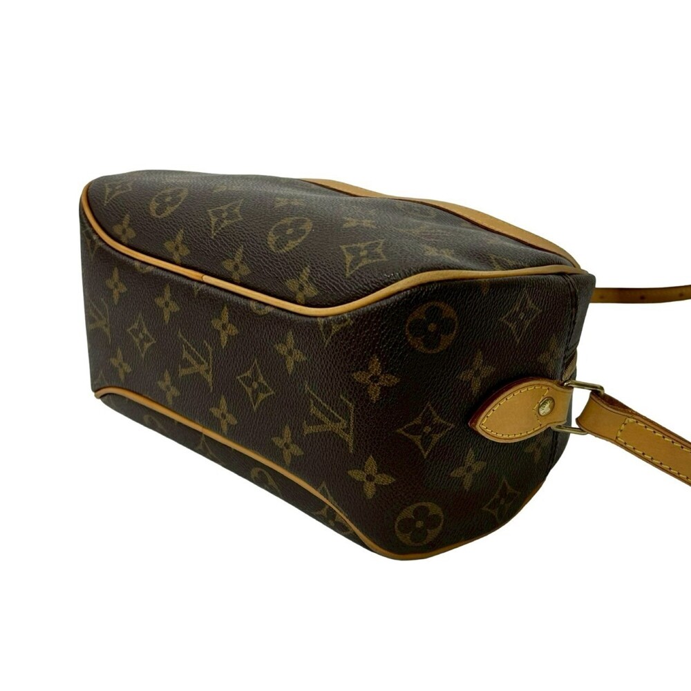 LOUIS VUITTON Authentic Brown Monogram Leather Pochette Shoulder Bag - Picture 8 of 10